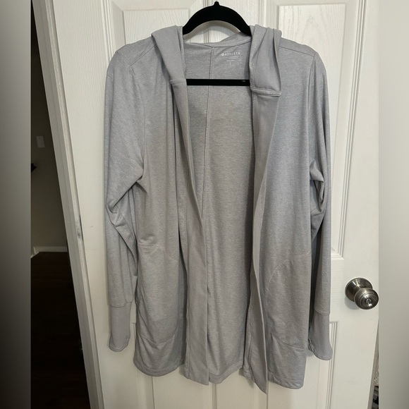 Athleta | Uptempo Wrap Cardigan Gray #986950-01 Sz L - Picture 1 of 7